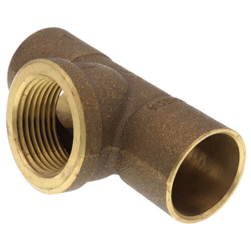 Main product image of 1" C x C x F Cast Brass Tee (Lead Free)