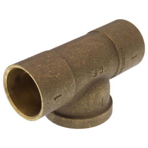 Main product image of 1" C x C x F Cast Brass Tee (Lead Free)
