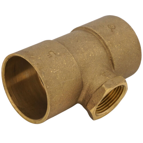 Main product image of 2" x 2" x 1" C x C x F Cast Brass Tee (Lead Free)