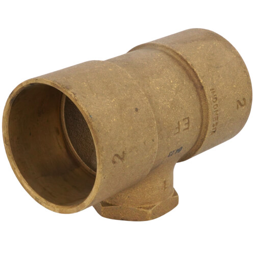 Main product image of 2" x 2" x 1" C x C x F Cast Brass Tee (Lead Free)