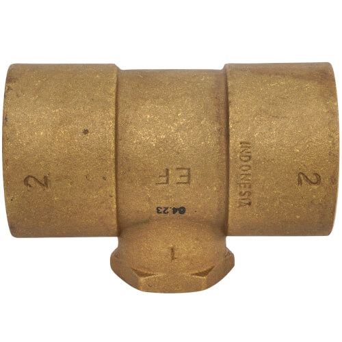 Main product image of 2" x 2" x 1" C x C x F Cast Brass Tee (Lead Free)