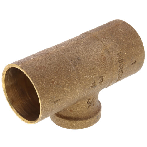 Main product image of 1" x 1" x 1/2" C x C x F Cast Brass Tee (Lead Free)