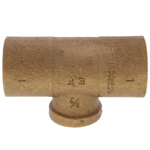 Main product image of 1" x 1" x 1/2" C x C x F Cast Brass Tee (Lead Free)