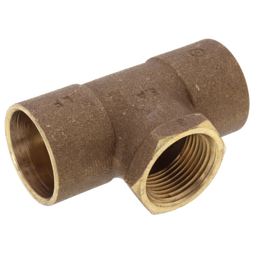 Main product image of 1" x 1" x 3/4" C x C x F Cast Brass Tee (Lead Free)