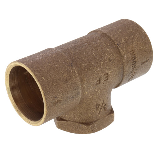 Main product image of 1" x 1" x 3/4" C x C x F Cast Brass Tee (Lead Free)