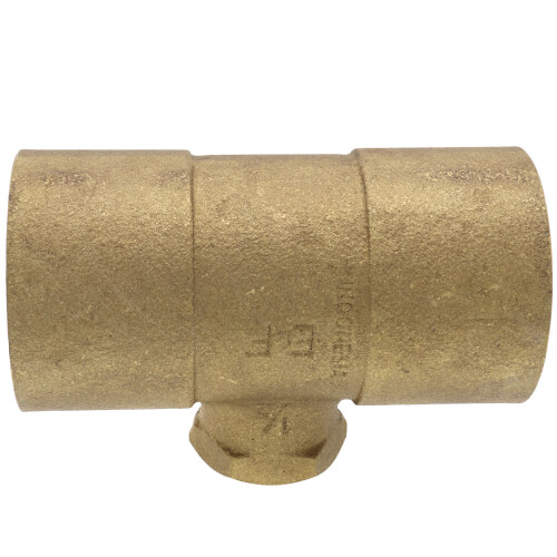 Main product image of 1-1/2" x 1-1/2" x 1/2" C x C x F Cast Brass Tee (Lead Free)