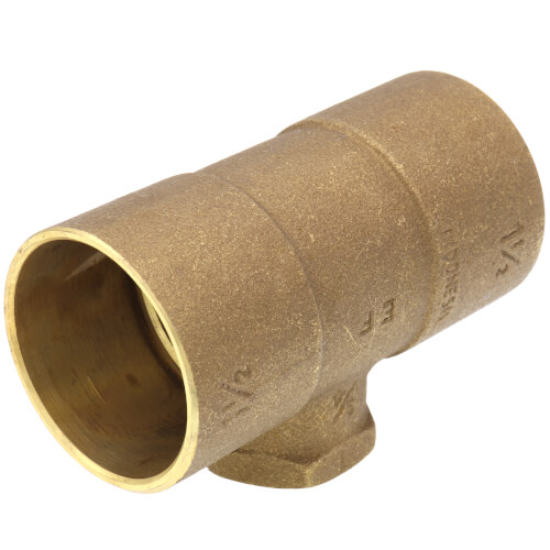 Main product image of 1-1/2" x 1-1/2" x 3/4" C x C x F Cast Brass Tee (Lead Free)