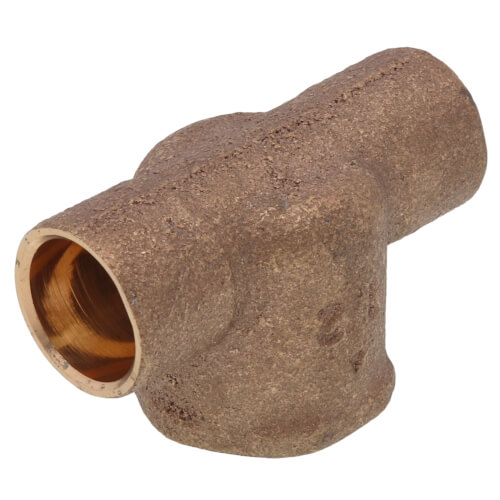 Main product image of 2" x 2" x 1/2" C x C x F Cast Brass Tee (Lead Free)
