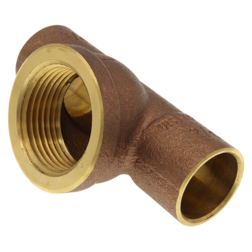 Main product image of 3/4" x 3/4" x 1" C x C x F Cast Brass Tee (Lead Free)