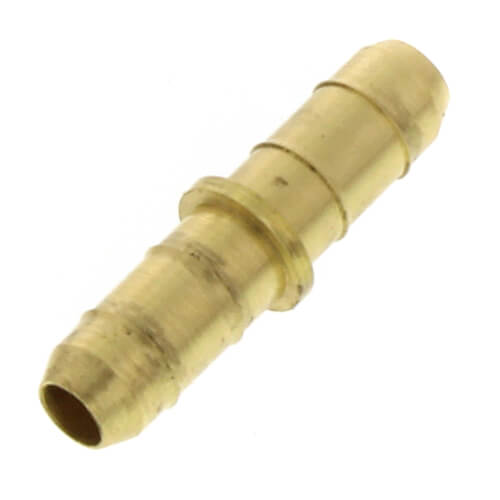 Main product image of 1/4" Barbed x 1/4" Barbed (brass) Plastic Tubing Coupling