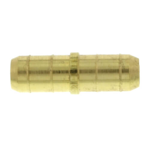 Main product image of 3/8" Barbed x 3/8" Barbed (brass) Plastic Tubing Coupling