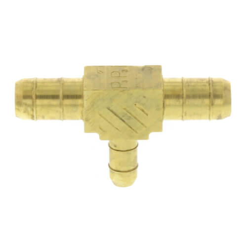 Main product image of 3/8" Barbed x 3/8" Barbed x 1/4" Barbed Pneumatic Reducing Tee
