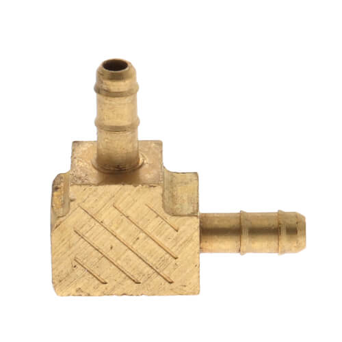 CCT1641 Honeywell CCT1641 5/32" Barbed x 5/32" Barbed Brass 90 Deg