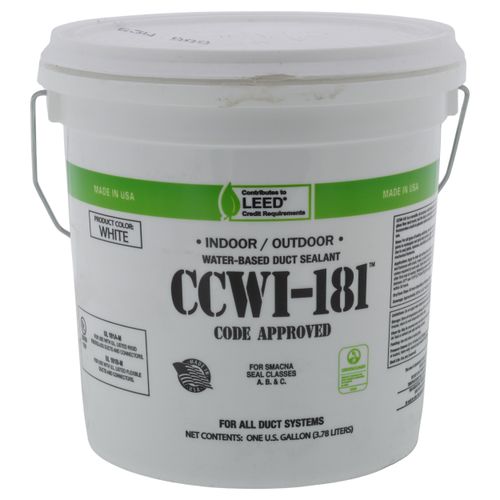 Main product image of White CCWI-181 Water Based Duct Sealant (1 Gallon Pail), 304144