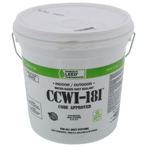 Main product image of White CCWI-181 Water Based Duct Sealant (1 Gallon Pail), 304144