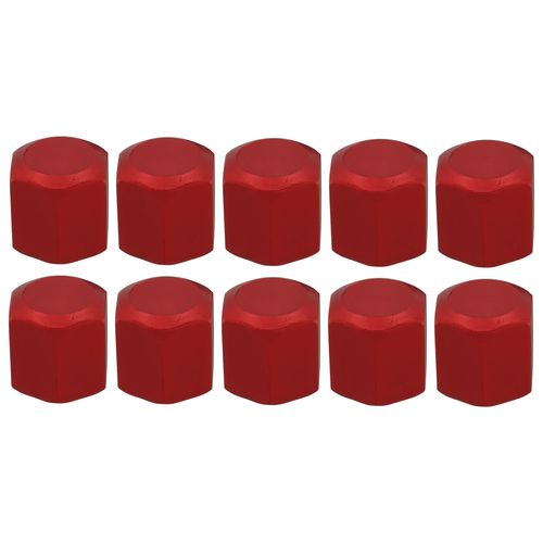 Main product image of 1/4" Red Anodized Aluminum Hex Cap (Pack of 6)