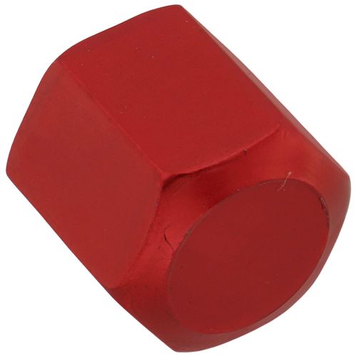 Main product image of 1/4" Red Anodized Aluminum Hex Cap (Pack of 6)