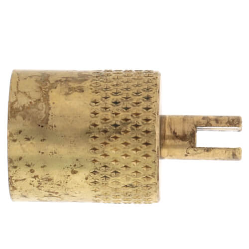 1/4" Flare Brass Cap w/ Core Wrench Tool on Top (Pack of 6)