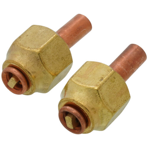 Main product image of 1/4" OD x 1-1/4" Copper Tube w/ 1/4" F. Double Flare and Depressed Tip (2 Pack)
