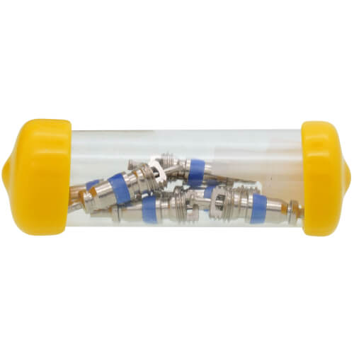 Main product image of Plastic Tube Container w/ 6 Valve Cores and 1 Core Wrench Tool (10 Pack)