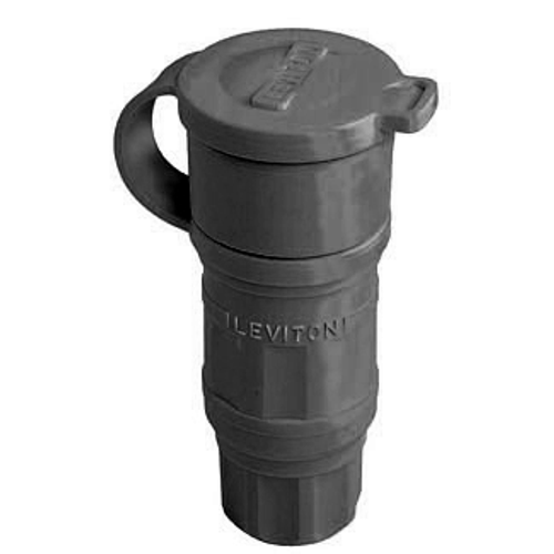 Main product image of 30A, 250V 2P, 3W, NEMA L6-30R, Locking Connector, Corrosion Resistant, Wetguard- BLACK
