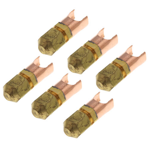Braze On Self Piercing Copper Saddle Valve for 3/8" OD Tube (6 Pack)