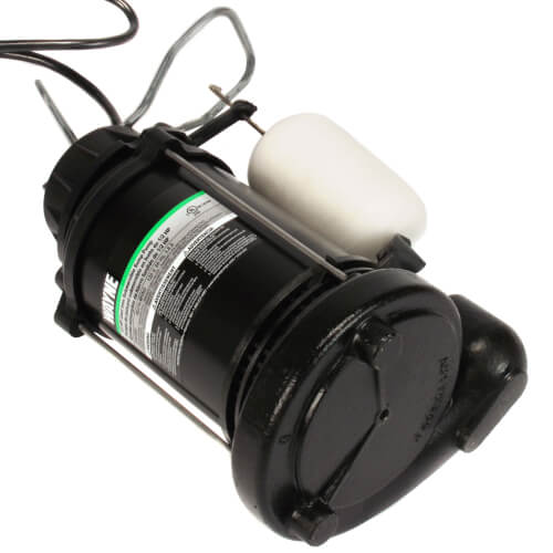 Main product image of 1/2 HP, Epoxy Coated Cast Iron Auto Submersible Sump Pump w/ Vertical Float Switch