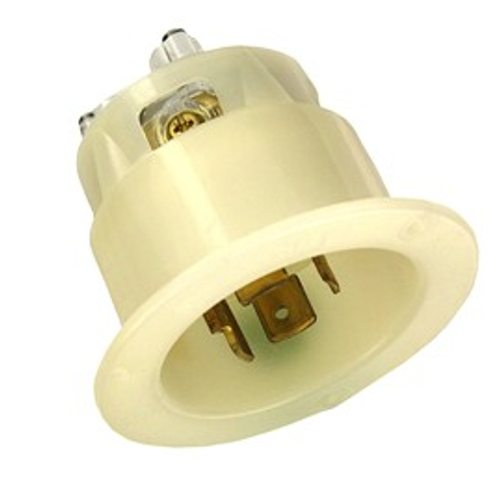 Main product image of 20A, 120/208V Flanged Inlet Locking Receptacle, Industrial Grade