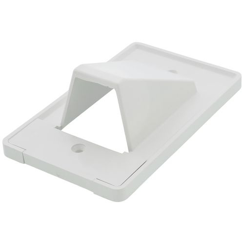 Main product image of Reversible 1- Gang Two-Piece Low-Voltage Cable Entrance Plate (White)