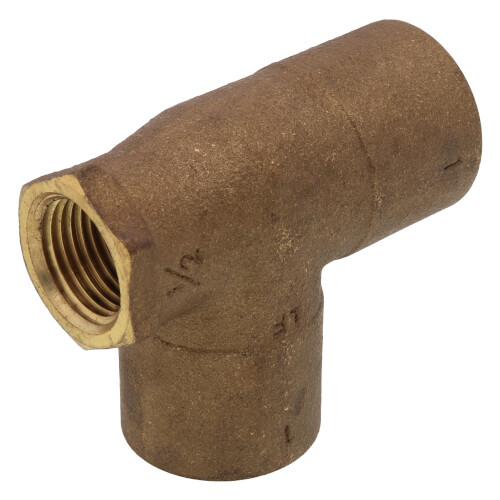 Main product image of 1" x 1/2" x 1" C x F x C Cast Brass Tee (Lead Free)