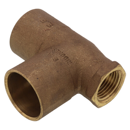Main product image of 1" x 1/2" x 1" C x F x C Cast Brass Tee (Lead Free)