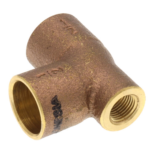 Main product image of 1/2" x 1/8" x 1/2" C x F x C Cast Brass Tee