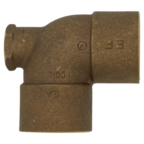 Main product image of 1-1/2" x 1/2" x 1-1/2" C x F x C Cast Brass Tee (Lead Free)