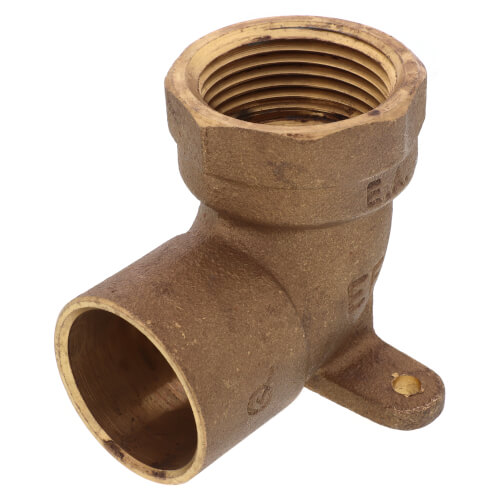 Main product image of 1" CxF Cast Brass 90-Degree Drop Ear Elbow (Lead Free)