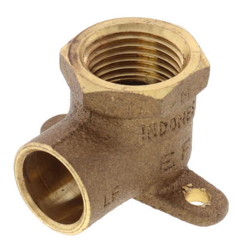 Main product image of 1/2" CxF Cast Brass 90-Degree Drop Ear Elbow (Lead Free)