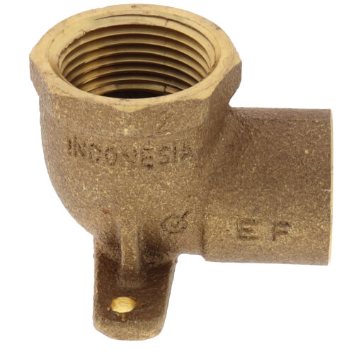 Main product image of 3/4" CxF Cast Brass 90-Degree Drop Ear Elbow (Lead Free)