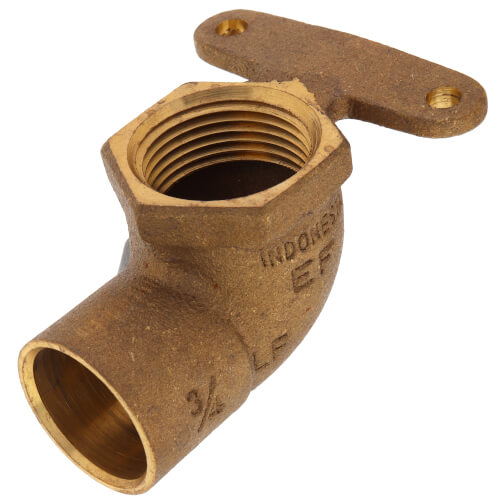 Main product image of 3/4" C x F Cast Brass 90° Hi Ear Elbow (Lead Free)