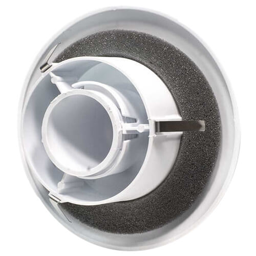 CG Series Adjustable Plastic Supply/Exhaust Contour Grille w/ Metal Mounting Collar for 4" Duct