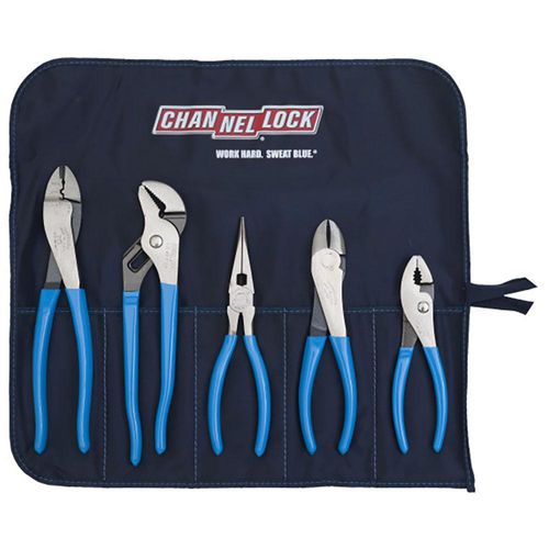 Main product image of 5 Piece Technicians Pliers Set w/ Tool Roll