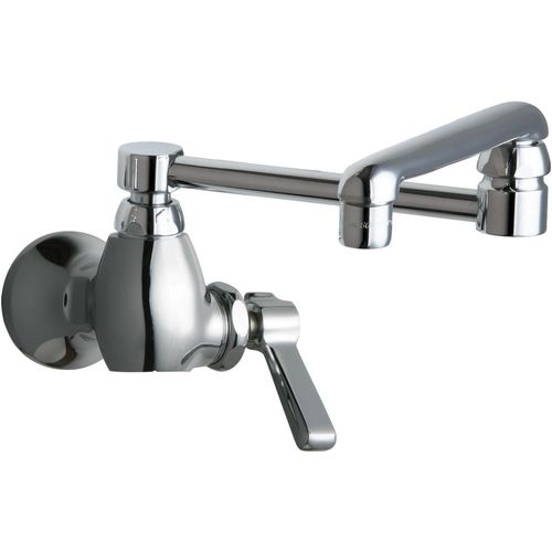 Main product image of Single-Hole Wall-Mounted Pot and Kettle Filler (Polished Chrome), 332-DJ13ABCP
