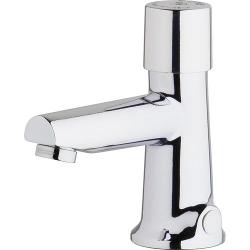 Main product image of Deck-Mounted Metering Bathroom Faucet, Single-Hole Mounting (Polished Chrome), 3501-E2805ABCP