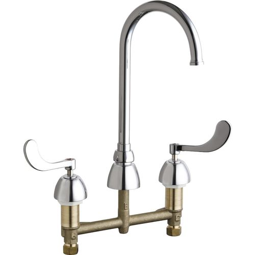 Main product image of 786 Series Deck-Mounted Bathroom Faucet w/ 8" Centers (Polished Chrome), 786-GN2FCXKABCP