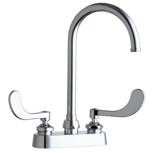 Main product image of Deck-Mounted Bathroom Faucet w/ 4" Centers (Polished Chrome), 895-317GN2AFCABCP