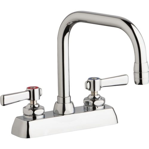 Main product image of Workboard Faucet, Deck Mount, 4" Centers (Polished Chrome), W4D-DB6AE35-369AB