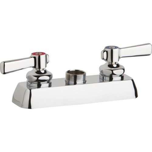 Main product image of Workboard Faucet, Deck Mount, 4" Centers, Less Spout (Polished Chrome), W4D-LES369AB