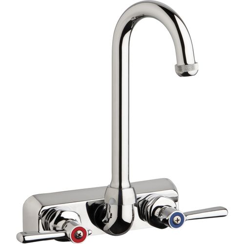 Main product image of Workboard Faucet, Wall Mount, 4" Centers (Polished Chrome), W4W-GN1AE1-369ABCP