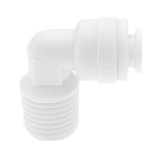 Main product image of 1/4" OD x 1/4" NPTF Speedfit Rigid 90-Degree Elbow (Acetal)