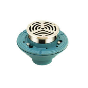 Main product image of 2" No Hub Shower Drain w/ Polished Brass Strainer