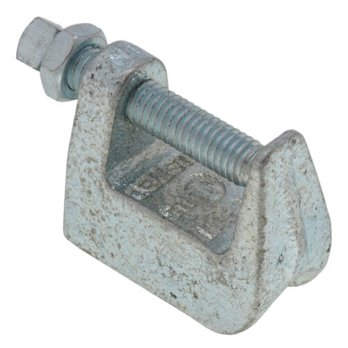 Main product image of 3/8" Electro-Galvanized Wide Top Beam Clamp