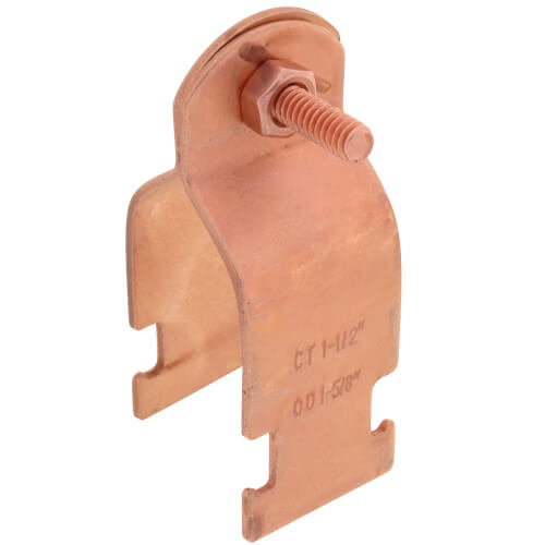 Main product image of 1-1/2" Copper Plated Multi-Strut Pipe Clamp